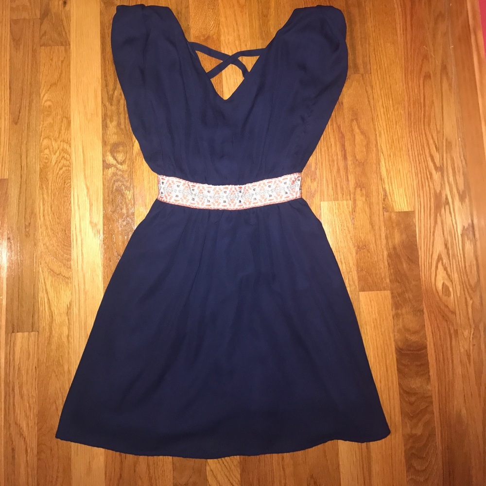 Navy blue boutique dress